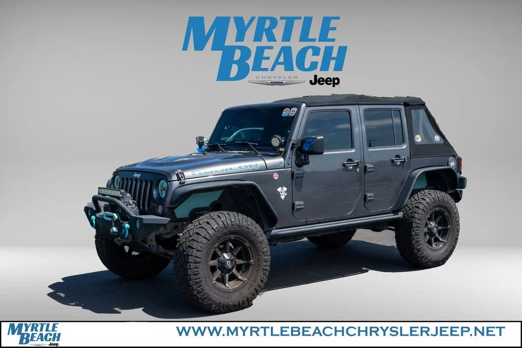 Used 2017 Granite Crystal Metallic Clearcoat Jeep Unlimited Rubicon image 2