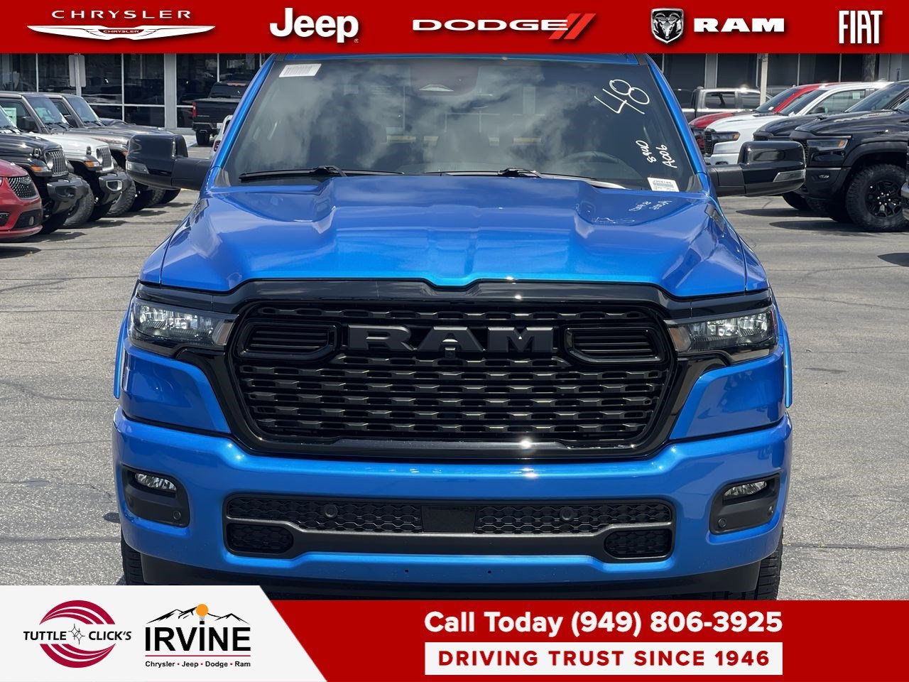 New 2026 Hydro Blue Pearlcoat RAM Big Horn image 2