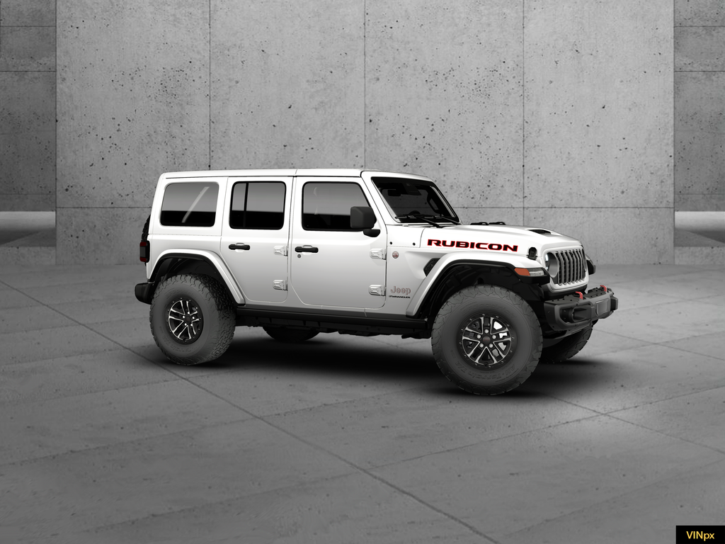 New 2026 Bright White Clear-Coat Exterior Paint Jeep Rubicon X image 9