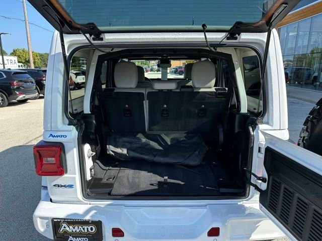 Used 2022 White Jeep Unlimited Sahara 4xe image 12