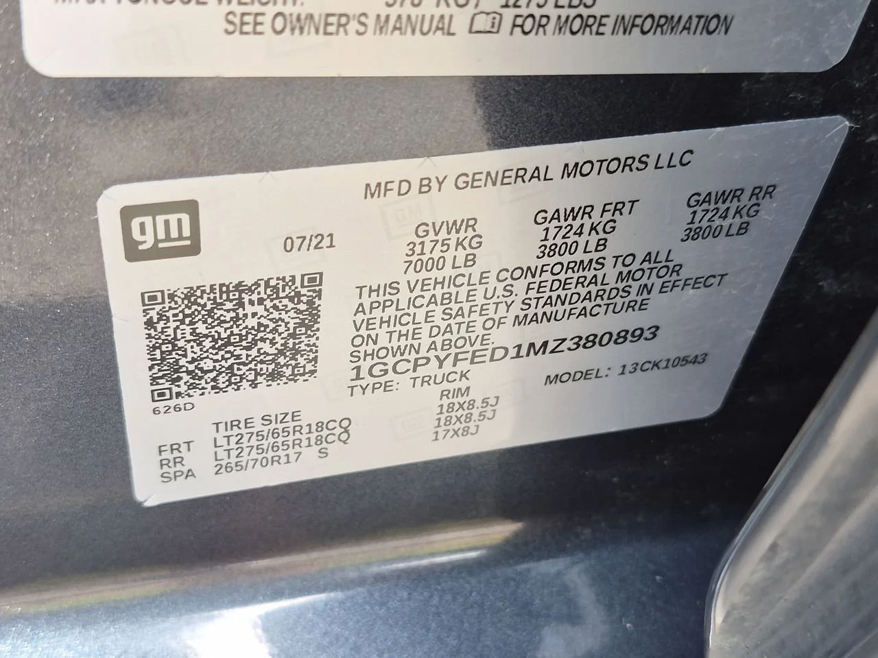 Used 2021 SHADOW GRAY METALLIC Chevrolet LT Trail Boss image 32