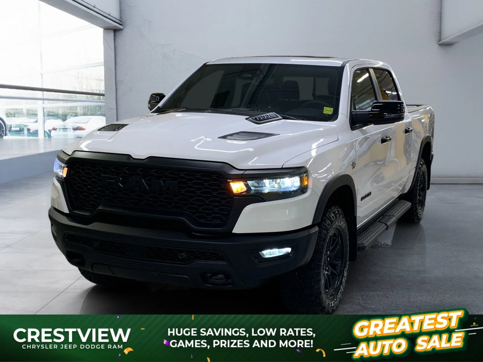 New 2026 Bright White Ram Rebel image 1