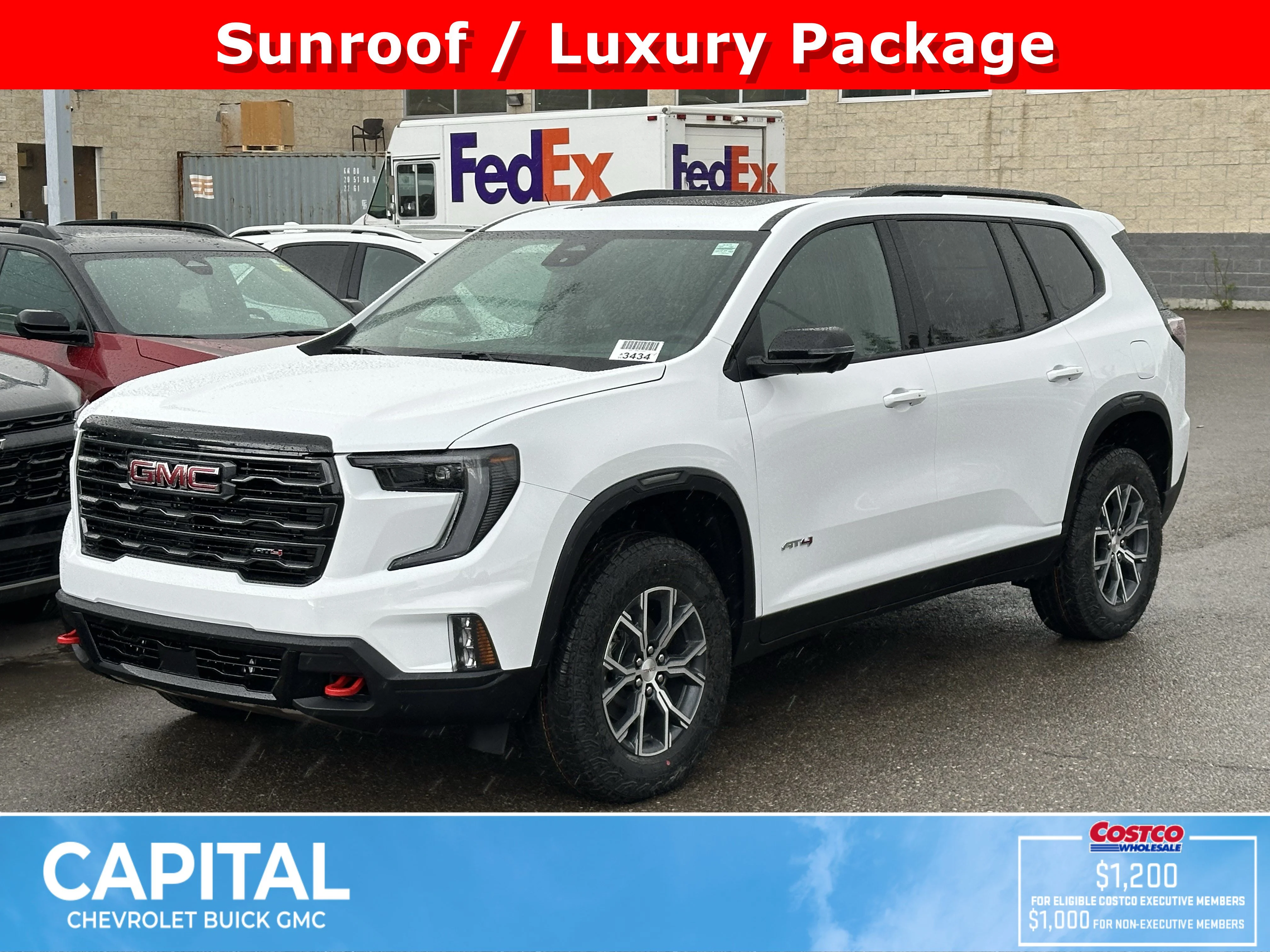New 2026 Summit White GMC AT4 image 1