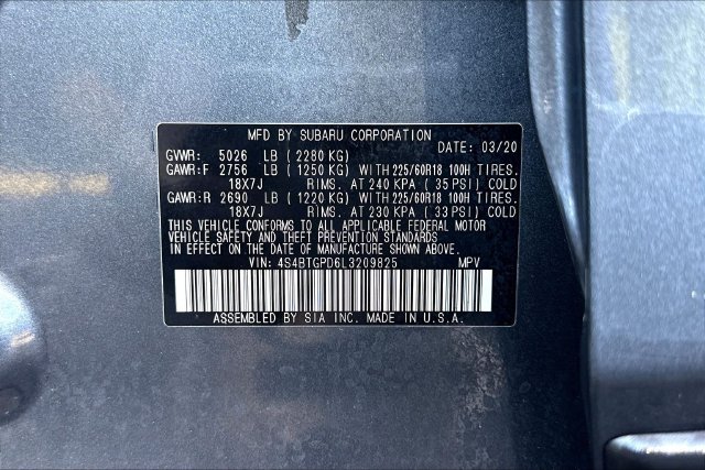 Used 2020 Gray Subaru Touring XT image 19