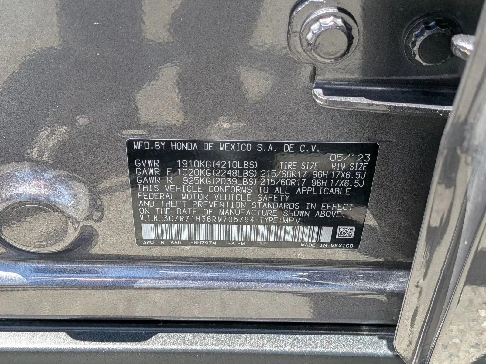 Used 2024 Modern Steel Metallic Honda LX image 24