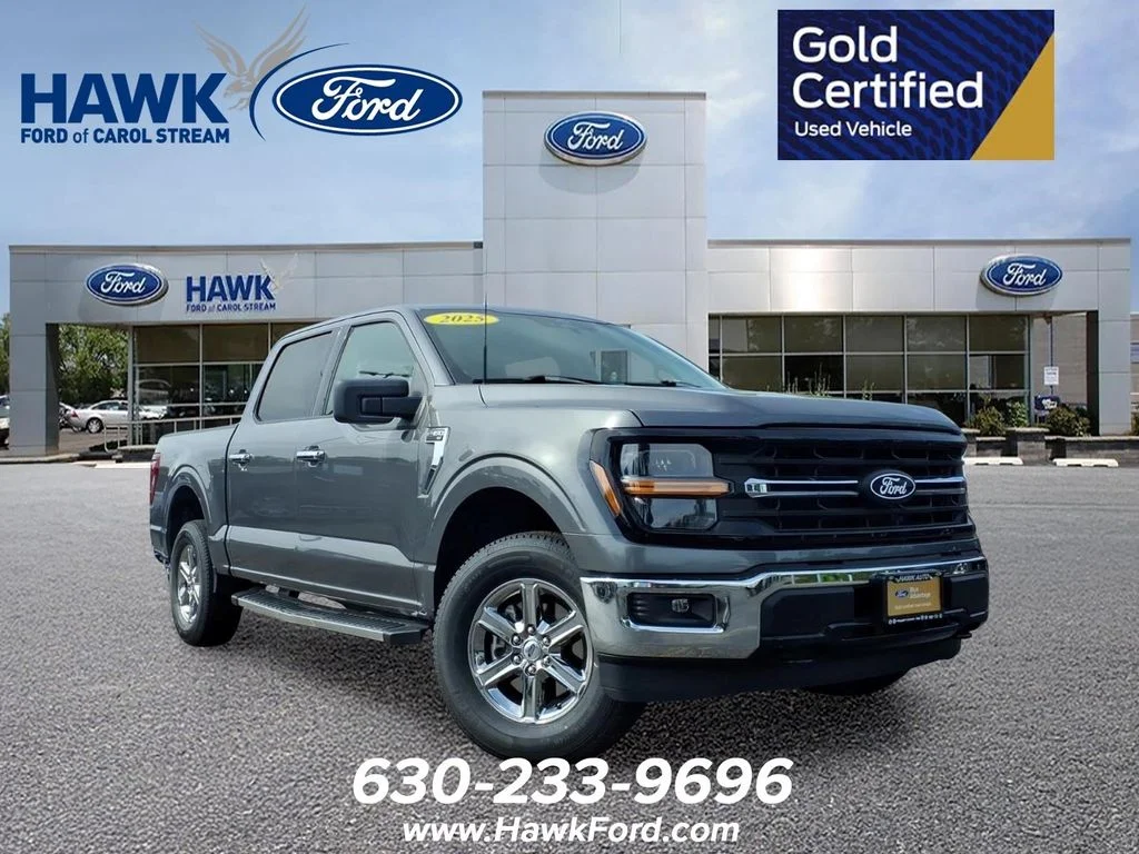 Certified Used 2025 Gray Metallic Ford XLT image 1