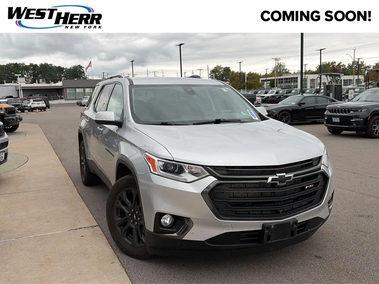 Used 2021 Silver Ice Metallic Chevrolet RS image 1