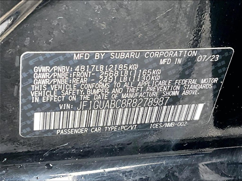 Used 2024 Black Subaru Base image 34