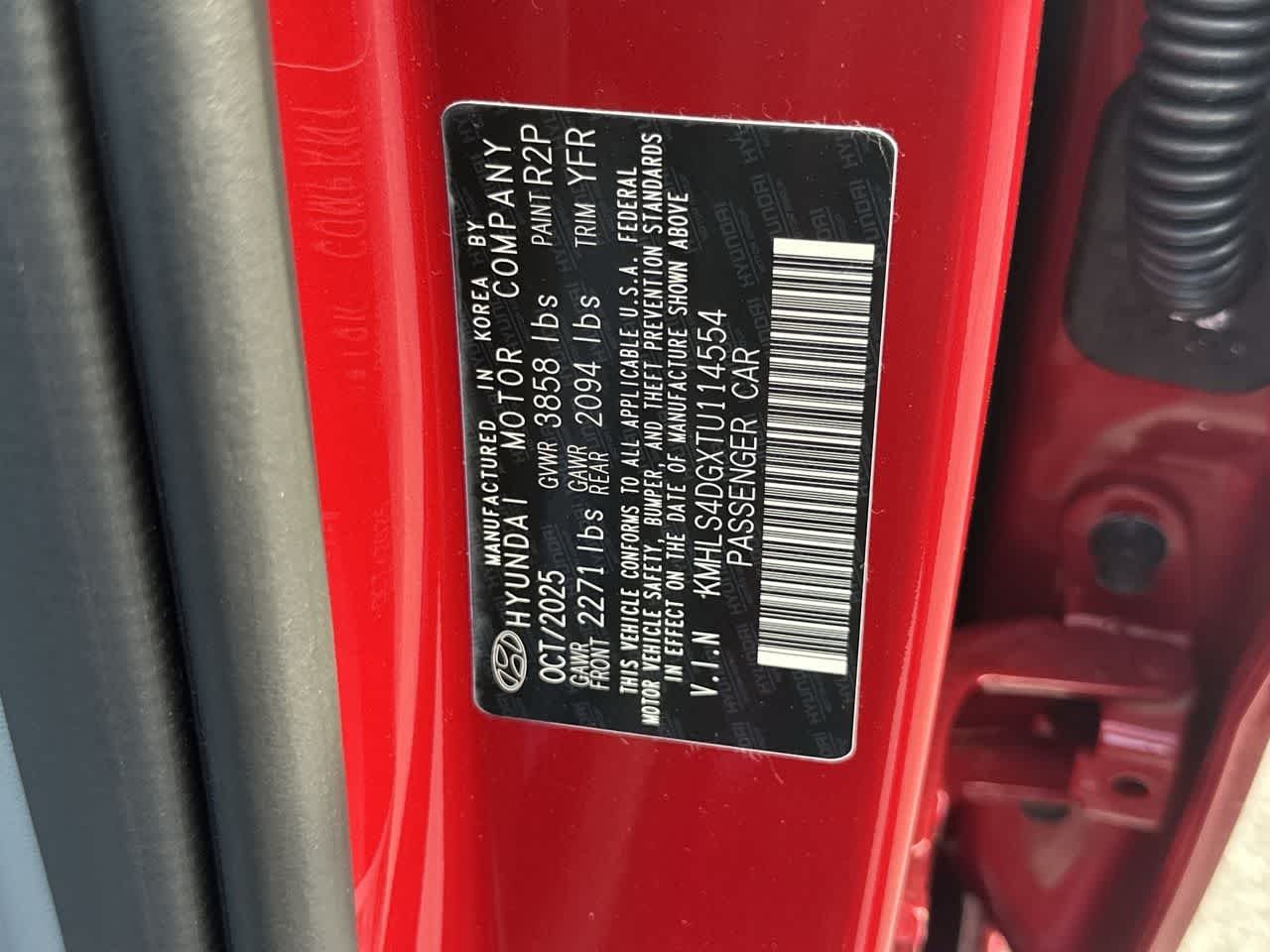 New 2026 Ultimate Red Hyundai SEL Sport Premium image 27