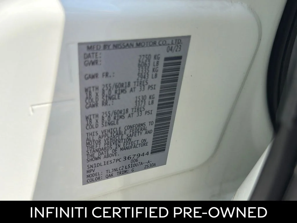 Certified Used 2023 Glacier White INFINITI PURE image 27