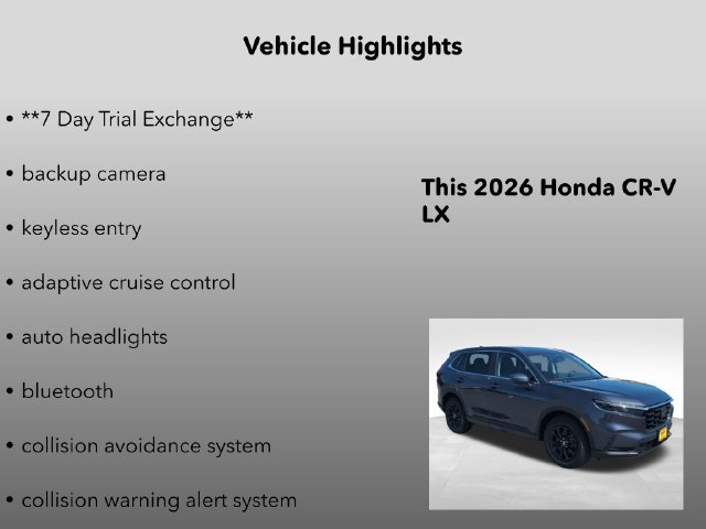 New 2026 Meteorite Gray Metallic Honda LX image 5