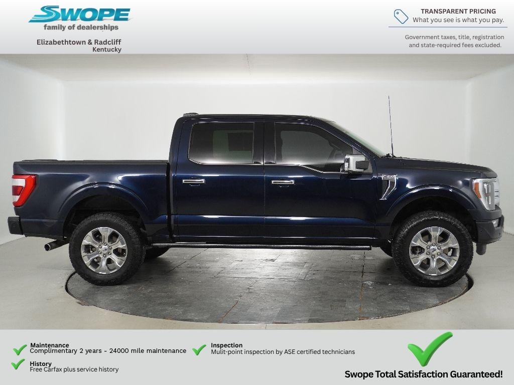 Used 2023 Antimatter Blue Metallic Ford Platinum image 2