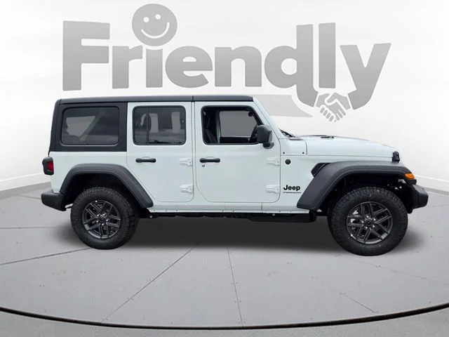 New 2026 Bright White Clear-Coat Exterior Paint Jeep Sport S image 4