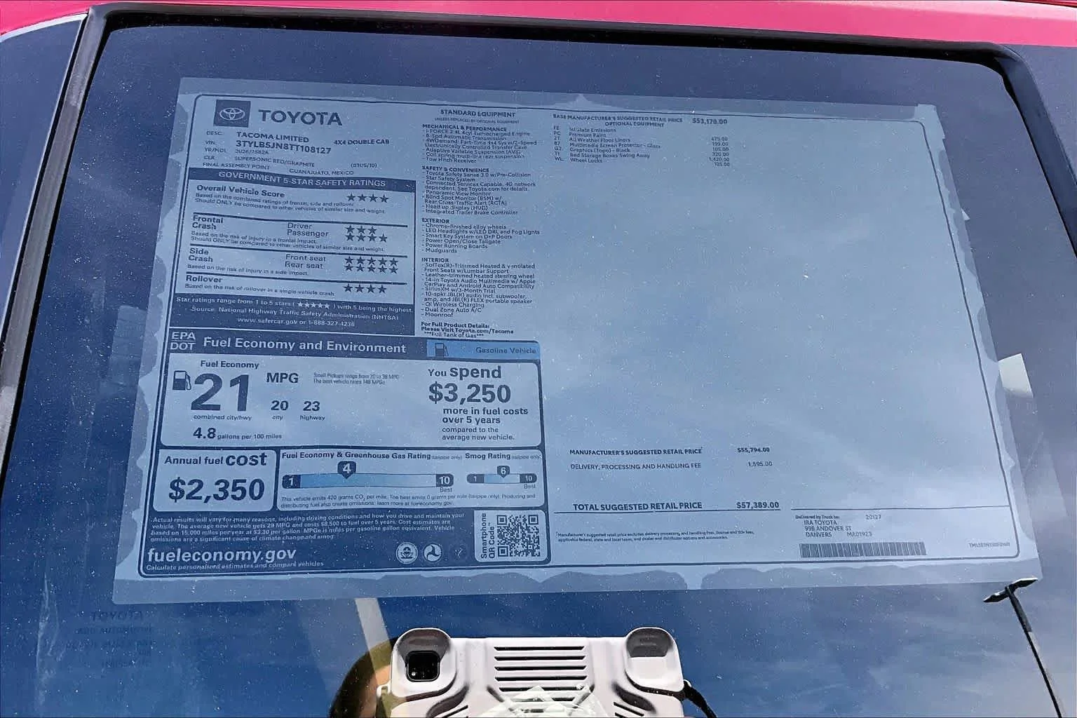 New 2026 Supersonic Red Toyota Limited image 21