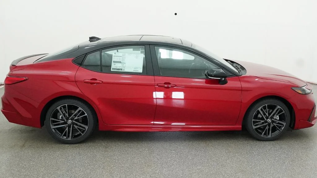 New 2026 Supersonic Red with Midnight Black Metallic roof Toyota XSE image 14