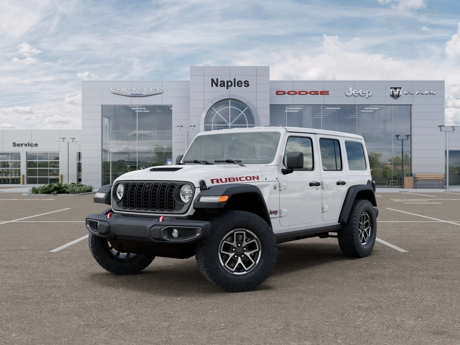 New 2026 Bright White Clear-Coat Exterior Paint Jeep Rubicon image 27