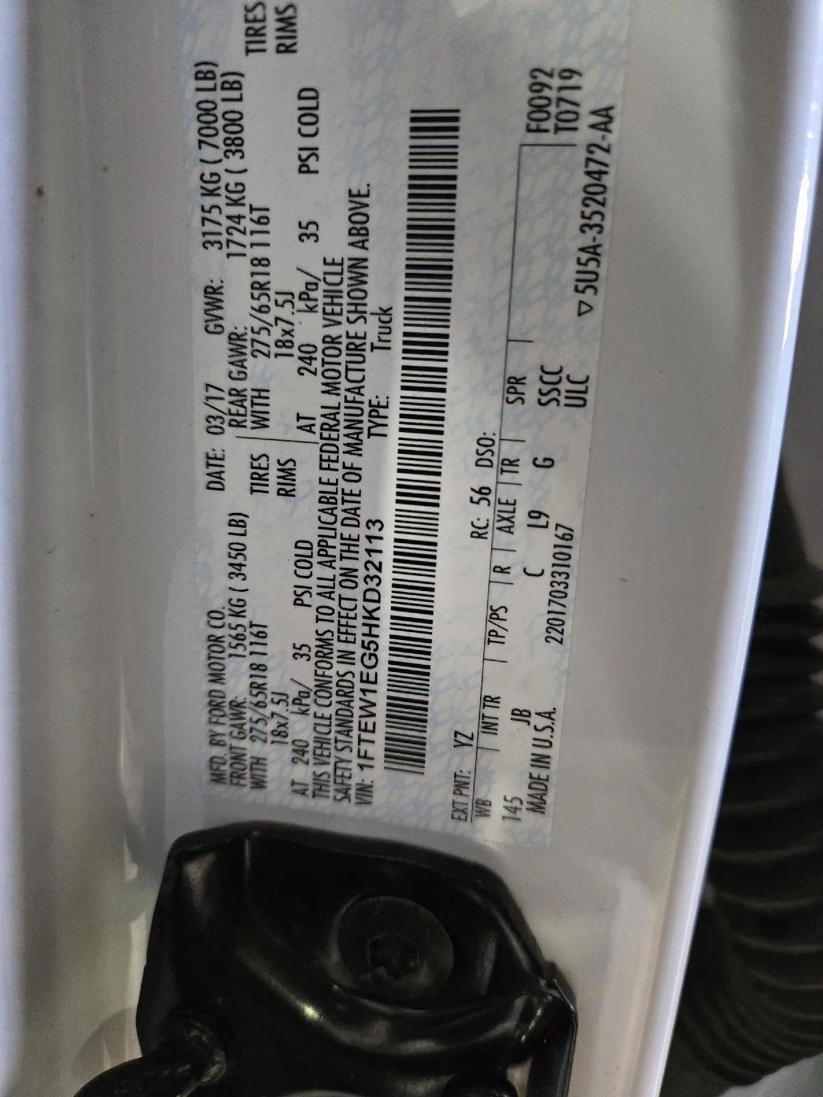 Used 2017 Oxford White Ford XLT image 49