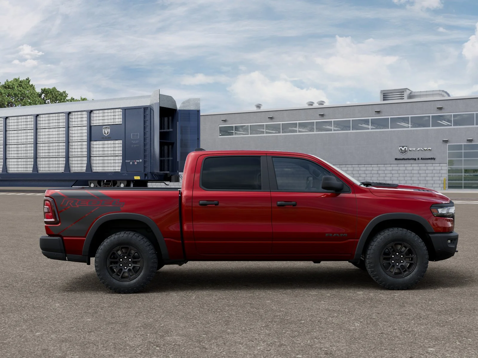New 2027 Molten Red Pearl-Coat Exterior Paint RAM  image 12