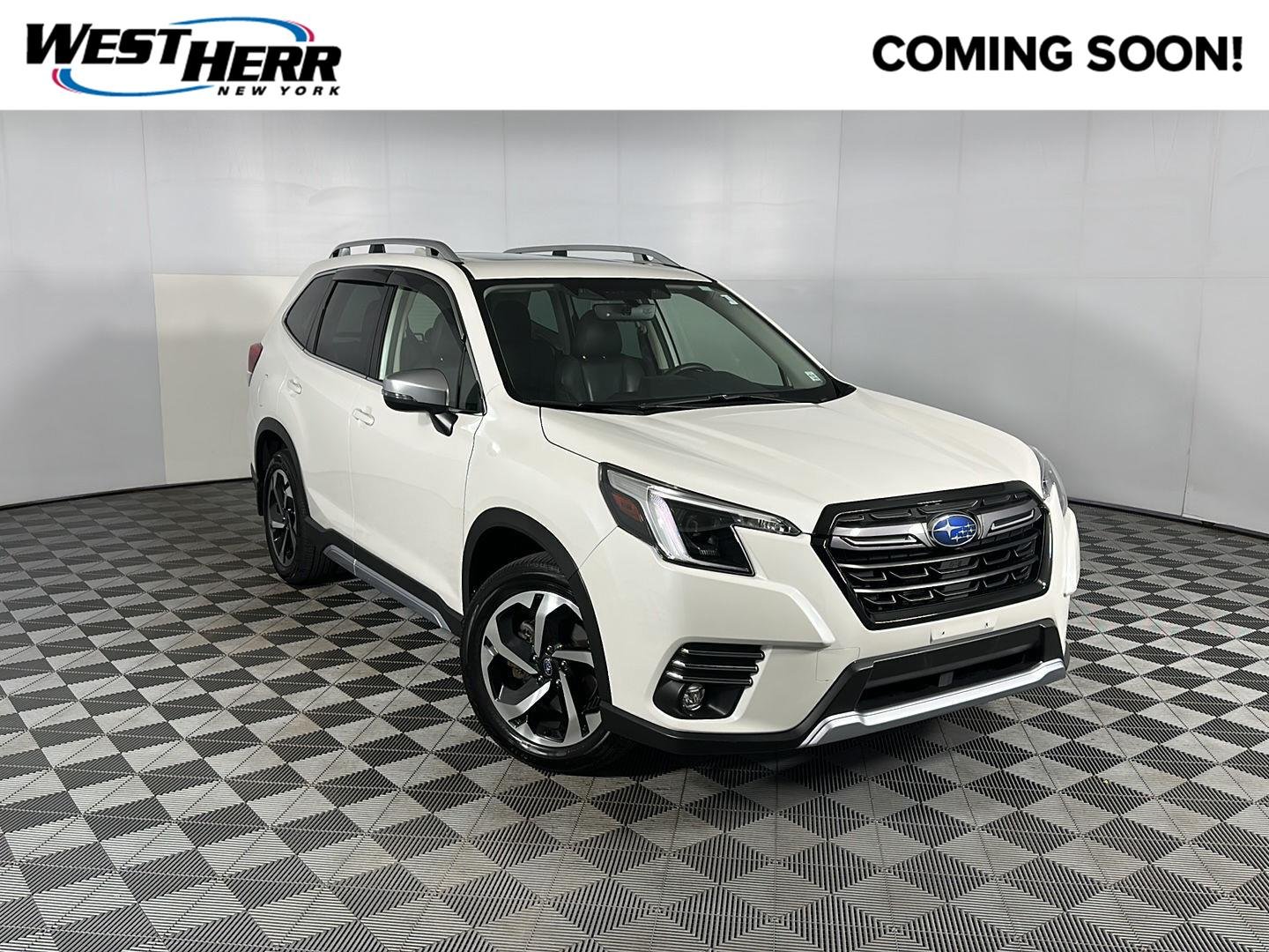 Used 2023 Crystal White Pearl Subaru Touring image 1