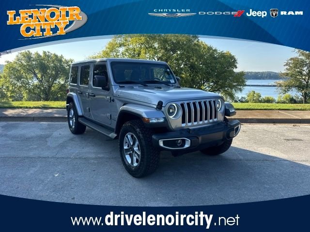 Used 2020 Silver Jeep Unlimited Sahara image 1
