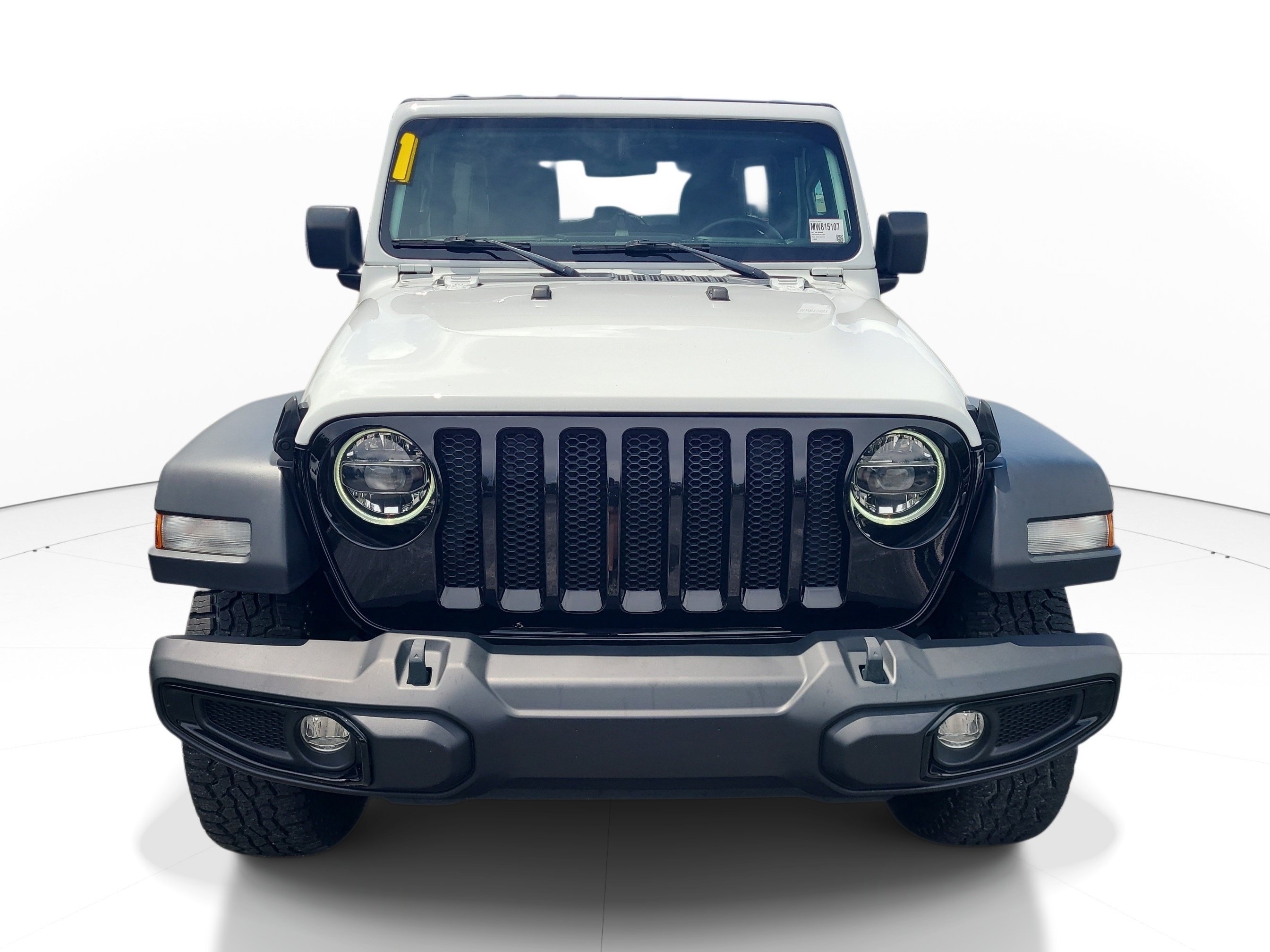Used 2021 Bright White Clearcoat Jeep Unlimited Willys image 2