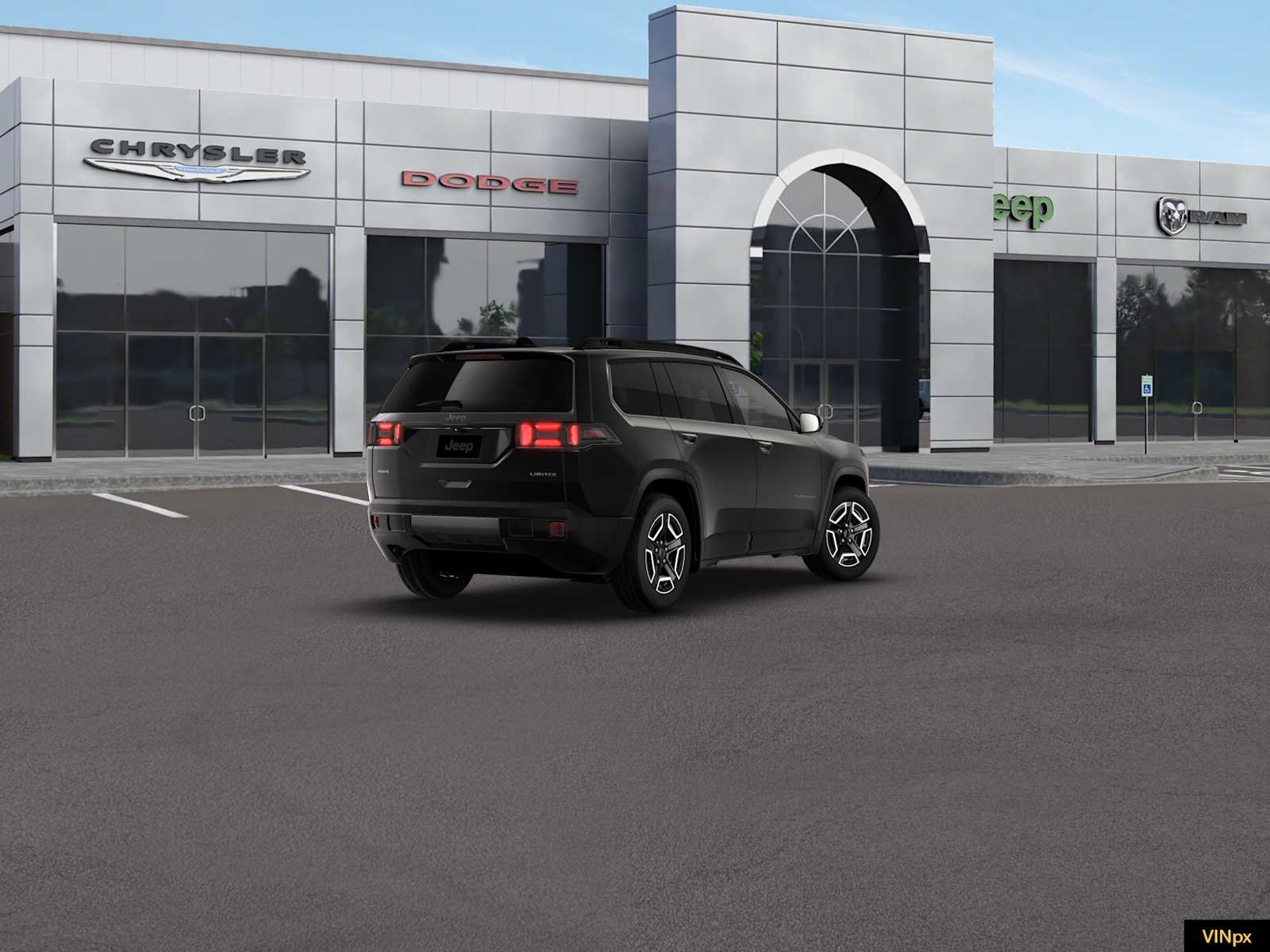 New 2026 Diamond Black Crystal Pearlcoat Jeep Limited image 7