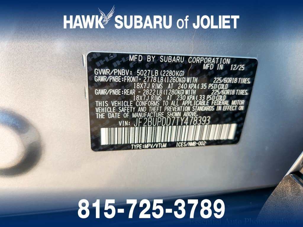 Used 2026 Ice Silver Metallic Subaru Limited image 25
