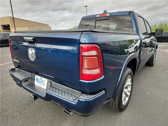 Used 2022 Patriot Blue Pearlcoat RAM Laramie 4x2 Crew Cab 144.5 in. WB image 3