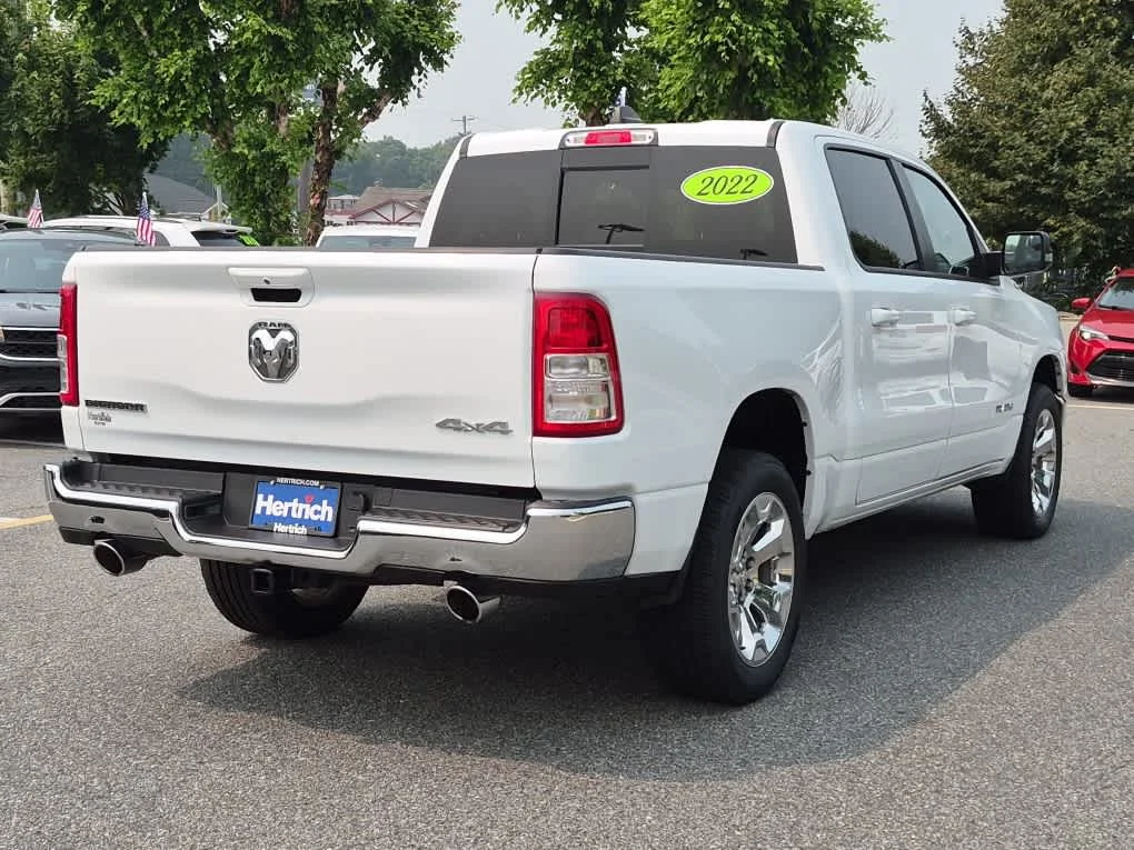 Used 2022 Bright White Clearcoat Ram Big Horn image 3