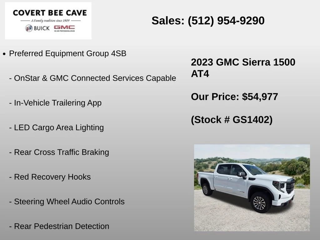 Used 2023 Summit White GMC AT4 image 36