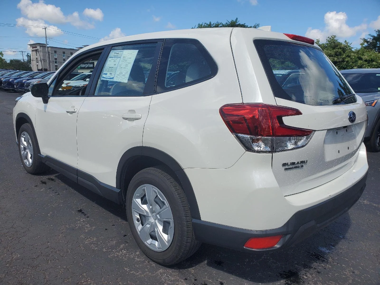 Used 2023 Crystal White Pearl Subaru Base image 3