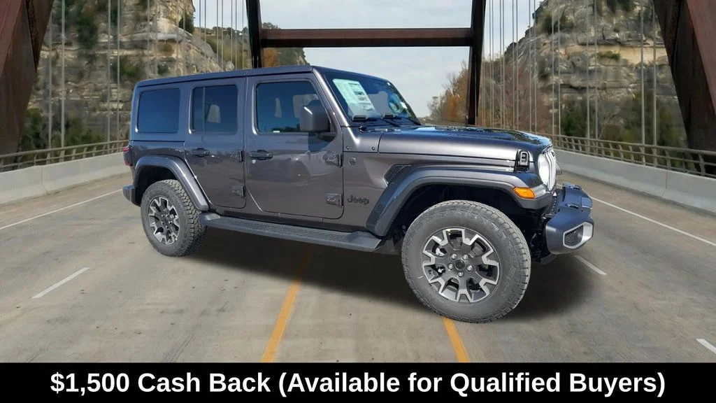 New 2026 Granite Crystal Metallic Clear-Coat Exterior Paint Jeep Sahara image 1