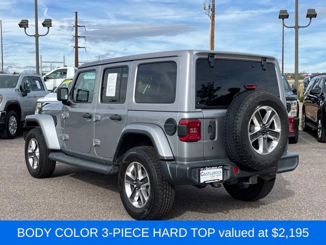 Used 2018 Silver Jeep Sahara 4x4 image 3