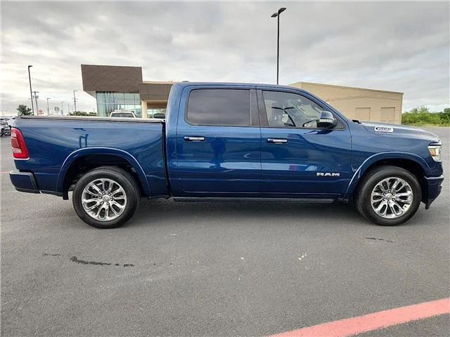 Used 2022 Patriot Blue Pearlcoat RAM Laramie 4x2 Crew Cab 144.5 in. WB image 4
