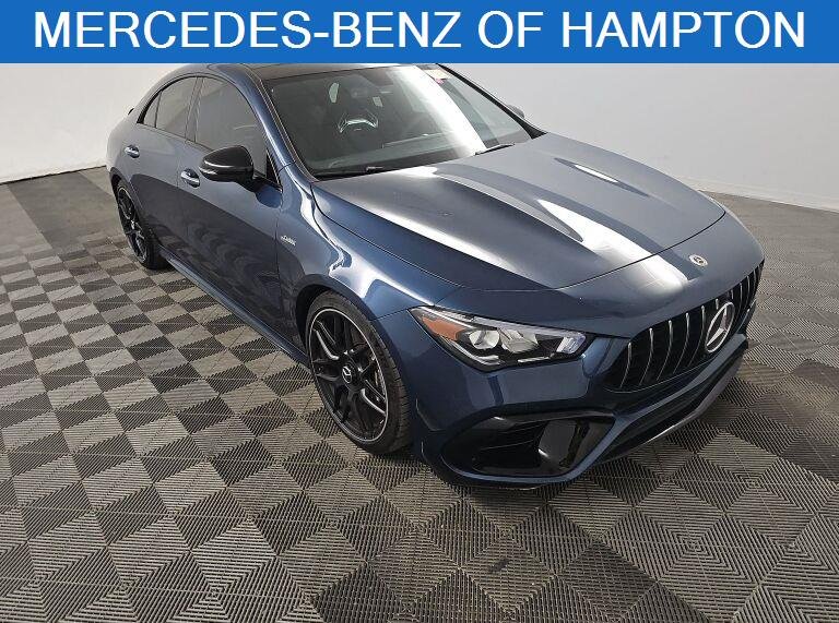Used 2022 Denim Blue Metallic Mercedes-Benz AMG® CLA 45 image 1