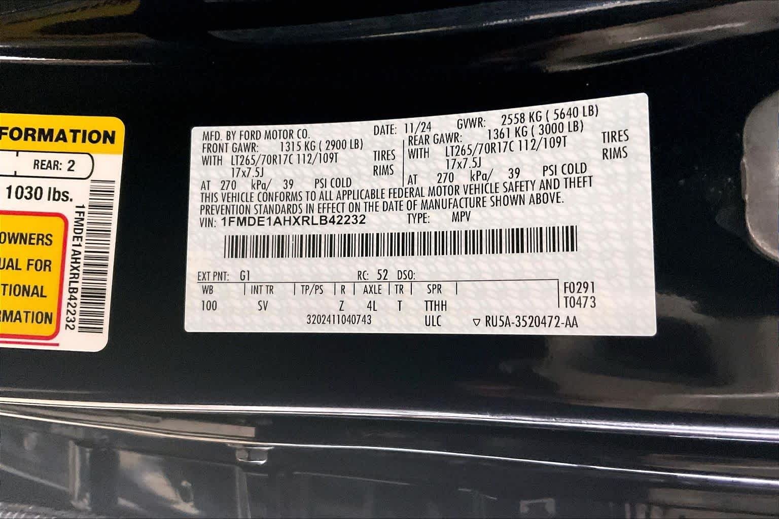 Used 2024 Shadow Black Ford Black Diamond image 31