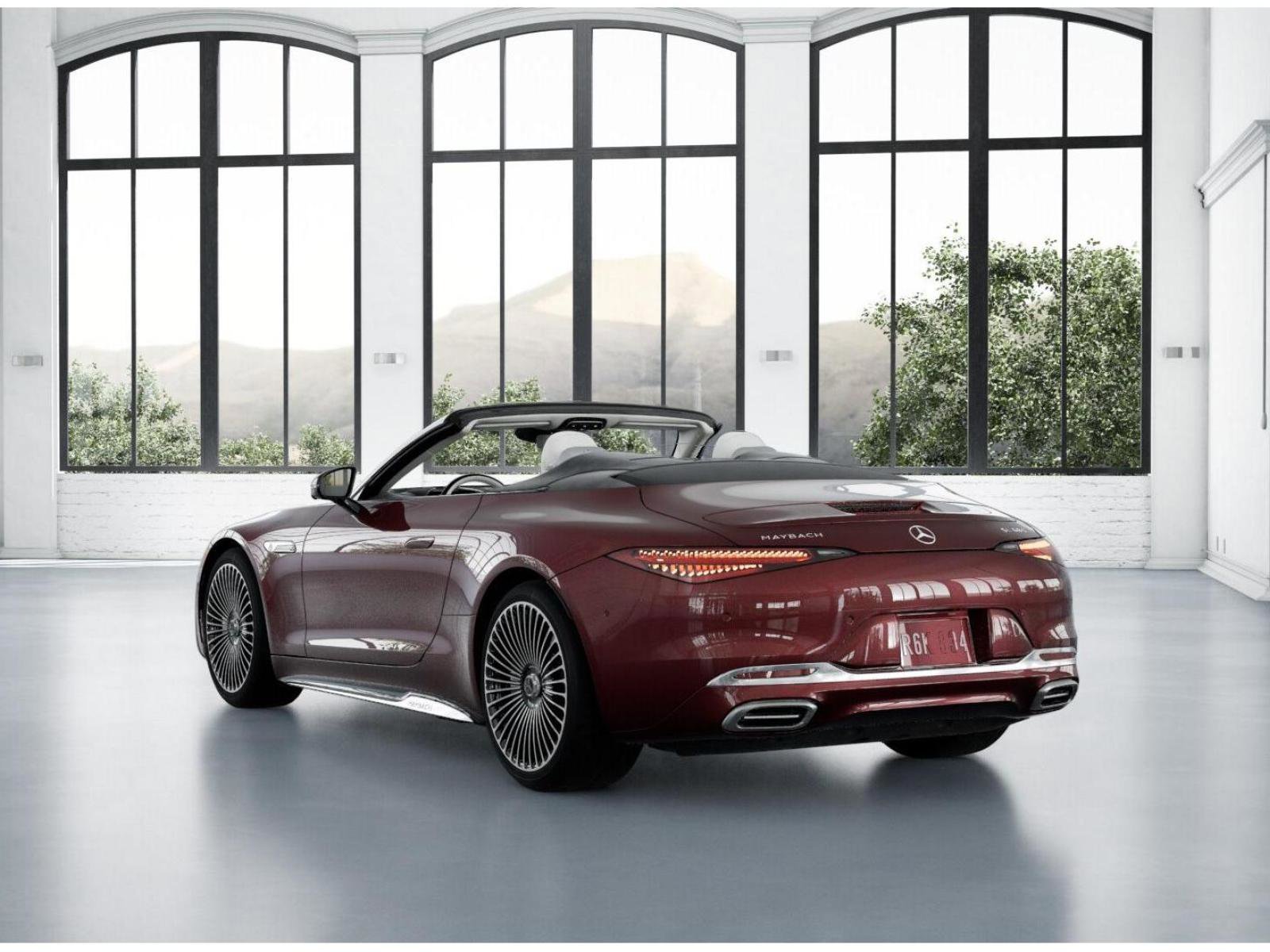 New 2026 MANUFAKTUR exclusive barolo red metallic Mercedes-Benz Maybach SL 680 Monogram Series image 28