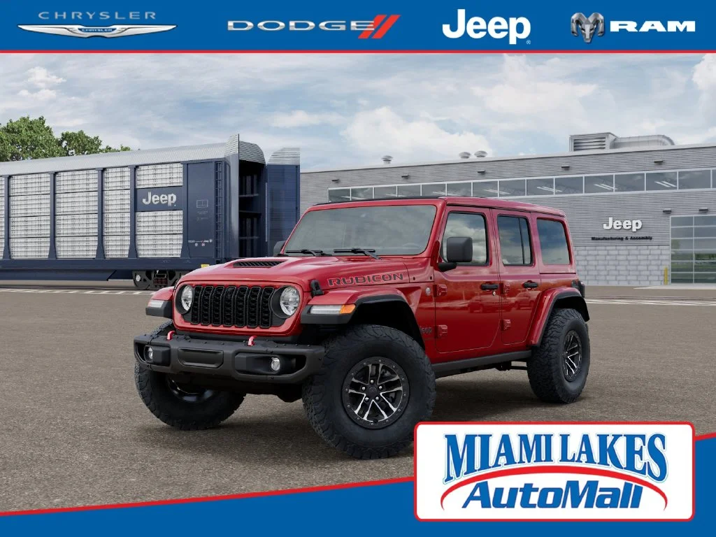 New 2027 Firecracker Red Clear-Coat Paint Jeep Rubicon X image 1
