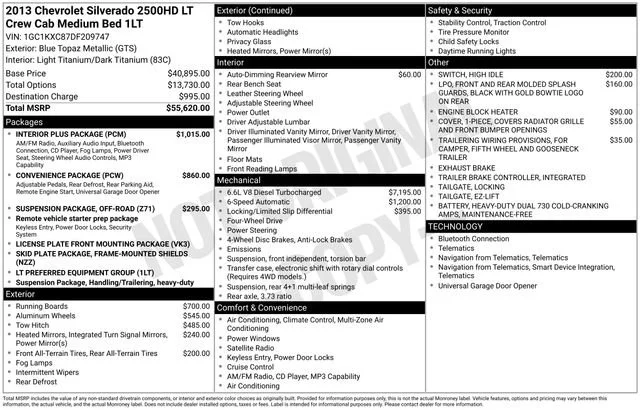 2013 Chevrolet Silverado HD 1LT 4WD Crew Cab SWB's photo