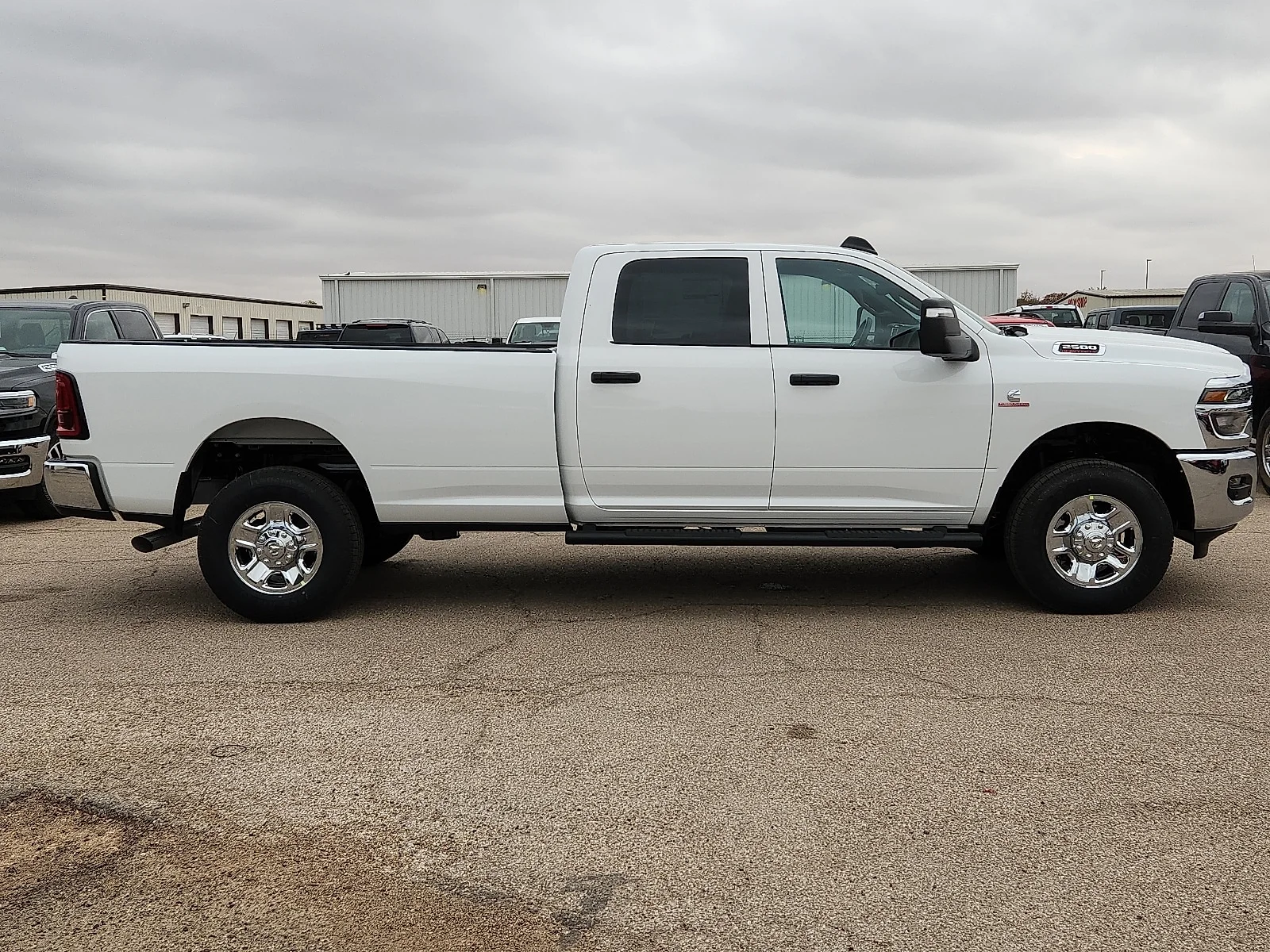 New 2026 Bright White Clear-Coat  Paint Ram TRADESMAN CREW CAB 4X4 8