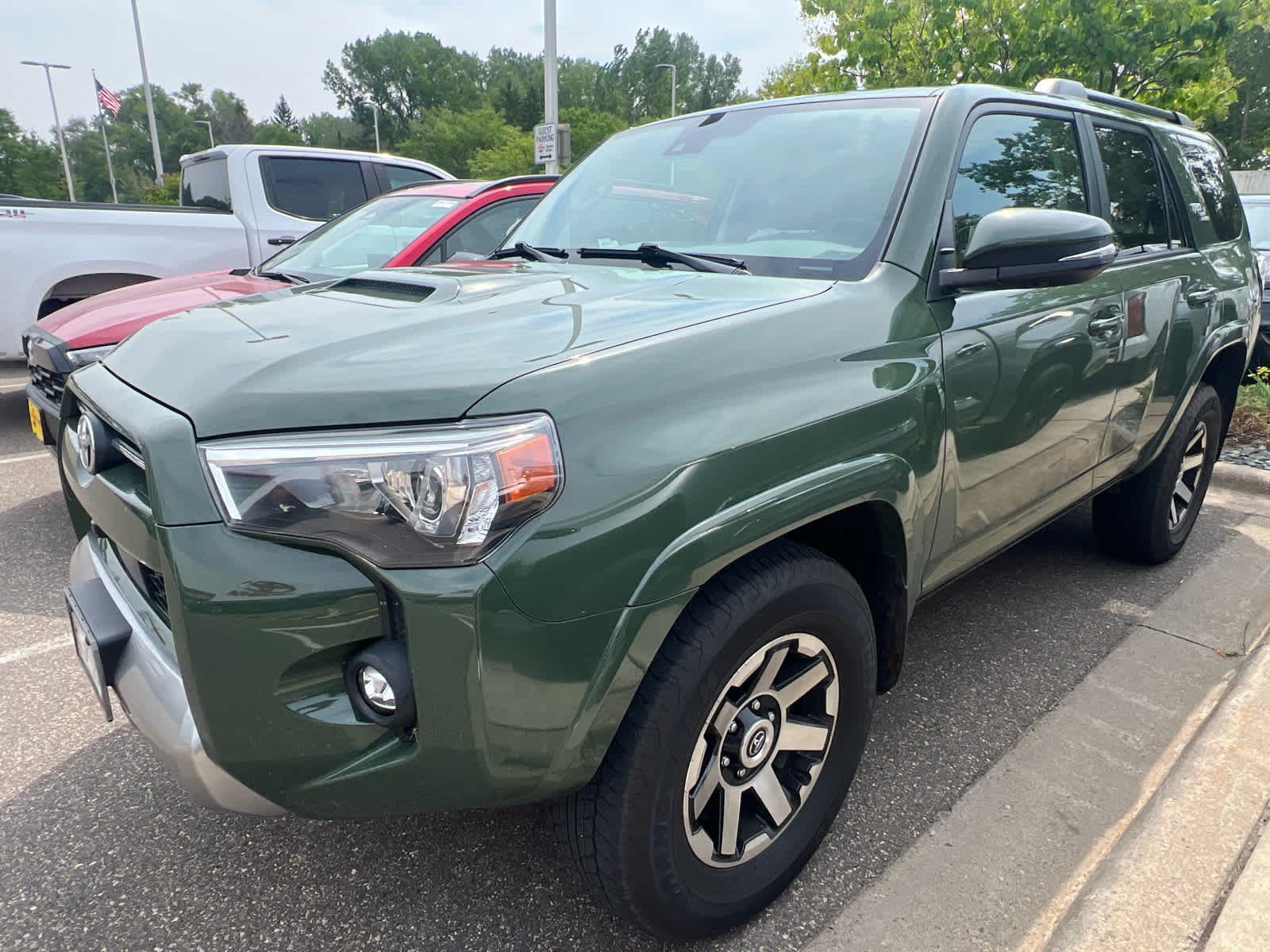 Used 2022 Army Green Toyota TRD Off Road Premium image 3