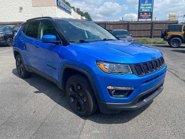 Certified Used 2021 Blue Jeep Latitude image 2