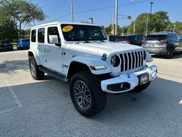 Used 2022 White Jeep Unlimited Sahara 4xe image 4