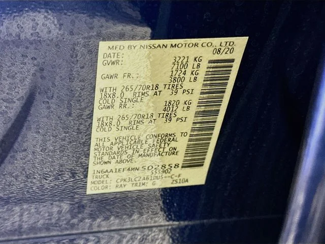 Used 2021 Blue Nissan SV image 25