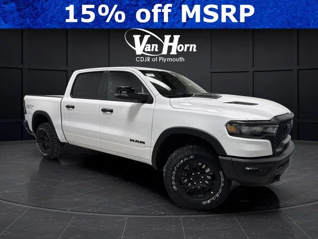 New 2026 Bright White Clear-Coat Exterior Paint RAM Rebel image 1