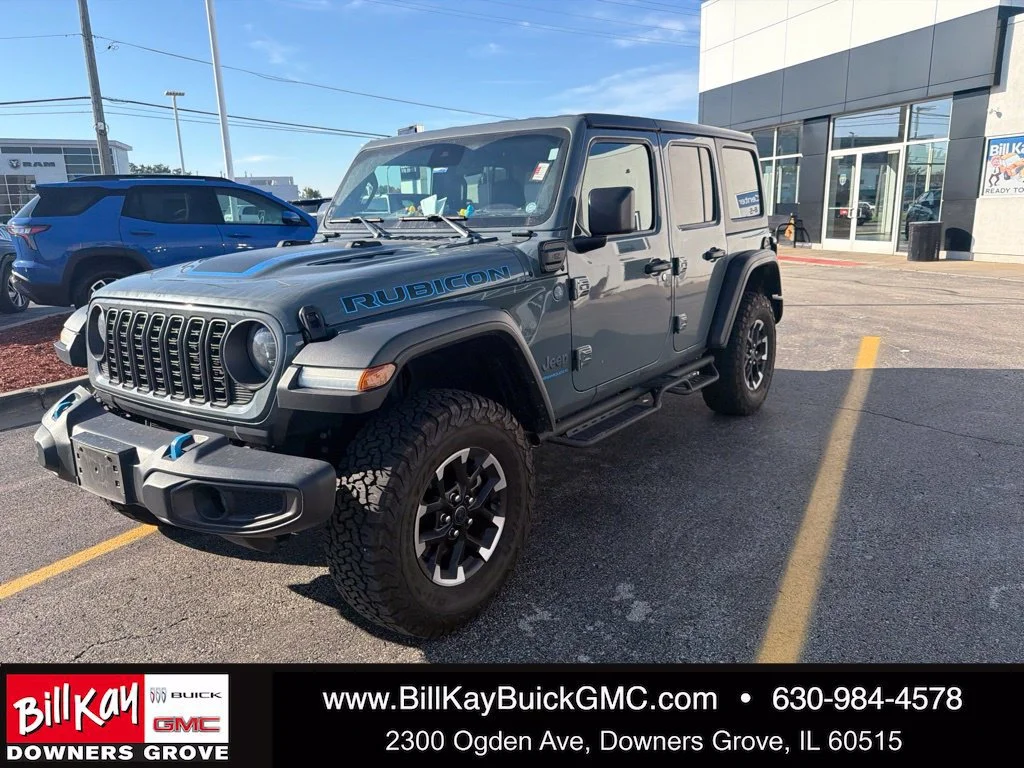Used 2024 Gray Jeep Rubicon 4xe image 1