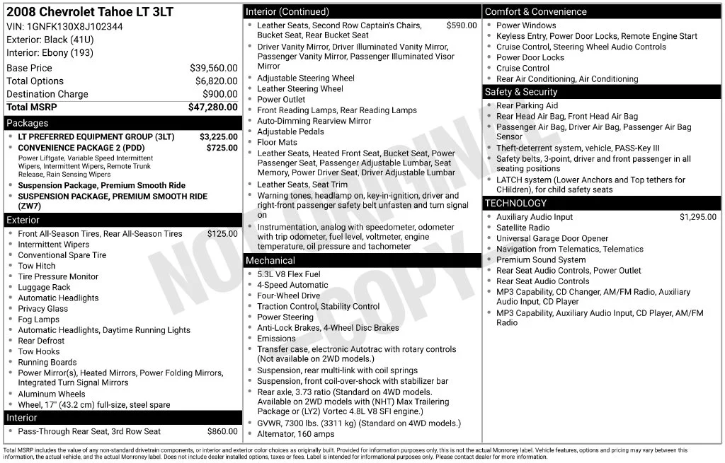 Used 2008 Black Chevrolet LT image 9