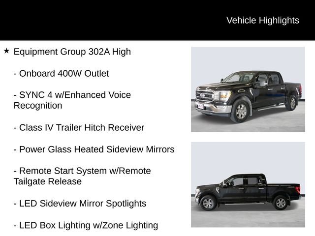 Certified Used 2021 Black Metallic Ford XLT image 6