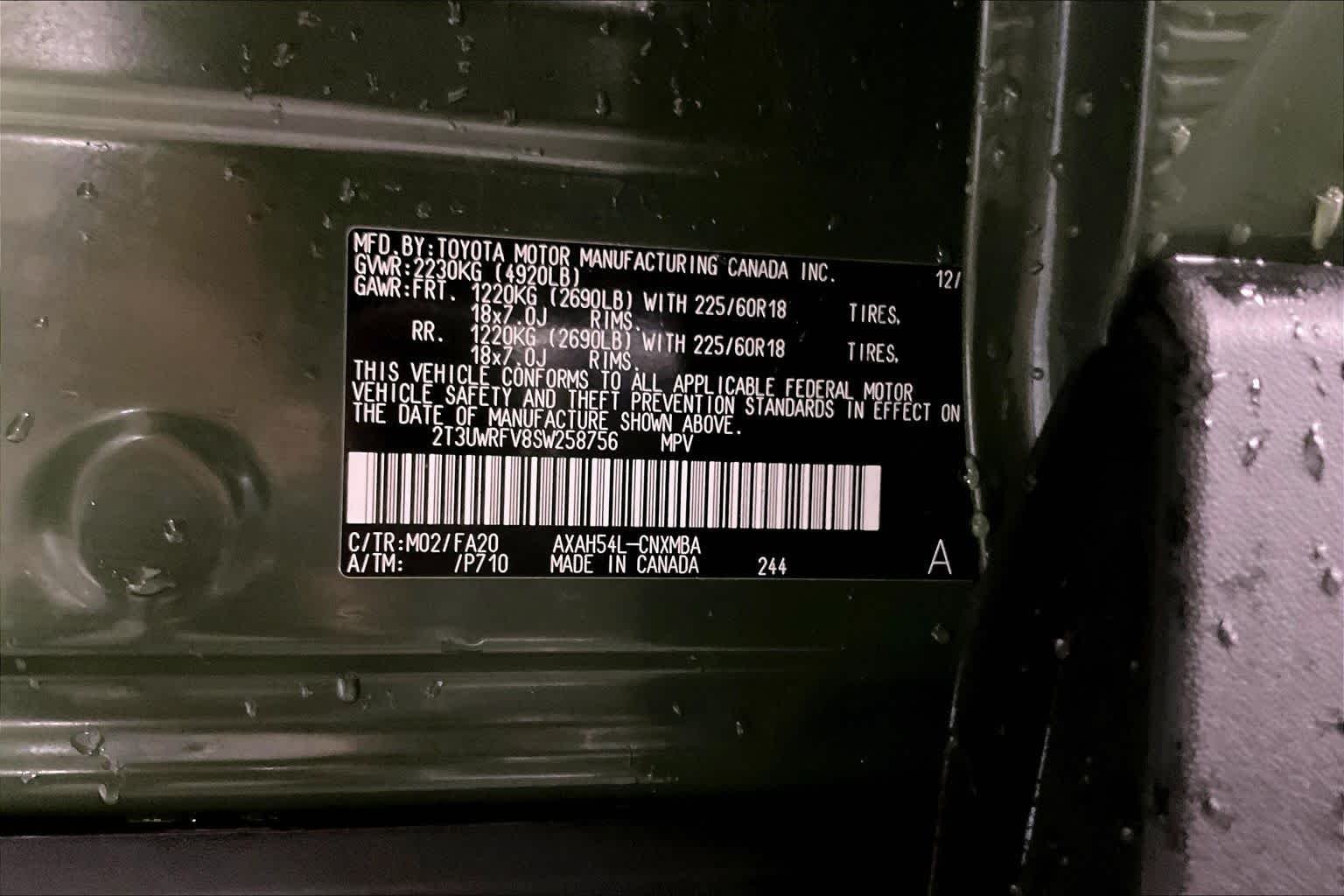 Used 2025 Army Green/Midnight Black Metallic Toyota Hybrid Woodland image 35