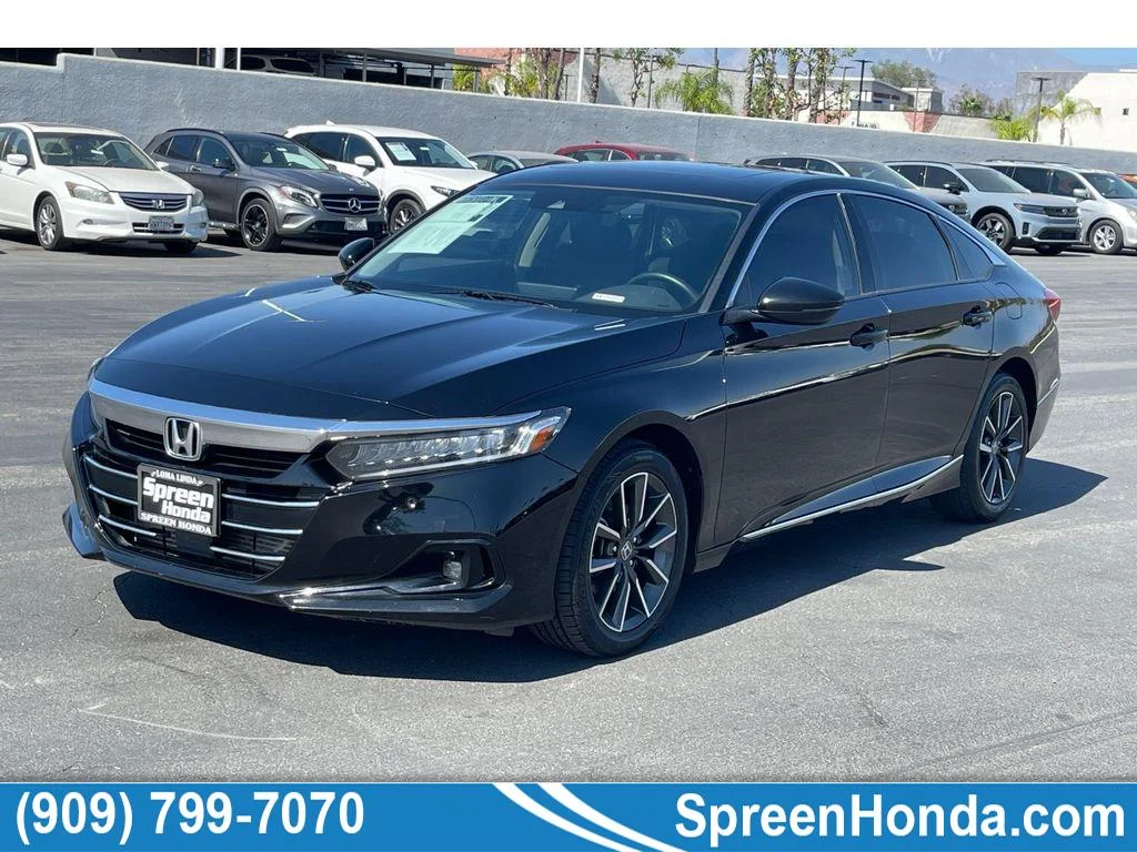 Used 2021 Crystal Black Pearl Honda EX-L image 1